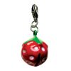 Yummy Strawberry Metal Jingle Bell Charm