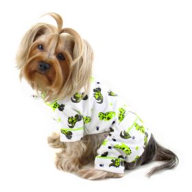Playful Dinosaur Flannel Pajamas (Color: L, size: )