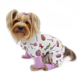 Ultra Soft Plush Minky Sweet Candies Pajamas (Color: XL, size: )