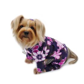 Midnight Garden Fleece Turtleneck Pajamas (Color: XL, size: )