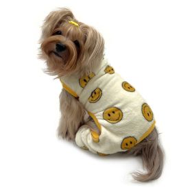 Ultra Plush Happy Face Front Sleeveless Pajamas (Color: XL, size: )