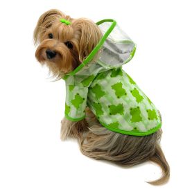 Clear View Froggy Raincoat with fleece lining (Color: XL, size: )