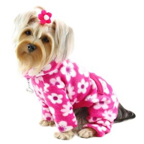 Full Blossom Fleece Turtleneck Pajamas (Color: XS, size: )