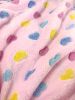 Ultra Plush Colorful Hearts Blanket
