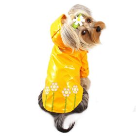 Polka Dots & Daisies Raincoat with Cotton Lining (Color: S, size: )