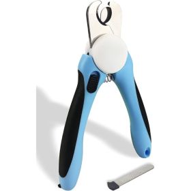 Professional Dog Cat Pets Nail Clippers Trimmers (Option: Blue)