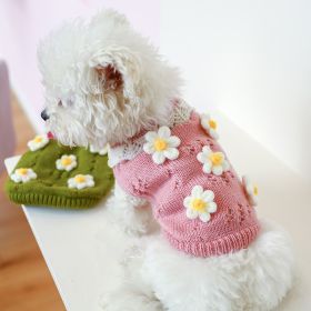 Pet Cats And Dogs Keep Warm And Comfortable Sweater (Option: Suit-Flowers-XS)