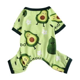 Cross-border Hot Sale Pet Clothes Four Seasons Four-legged Pet Clothing Pajamas Jumpsuit Dog Clothing Global One Piece Dropshipping (Option: Grass Green-XL)