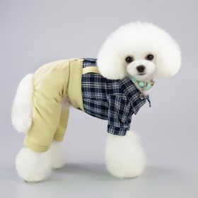 Dog Clothes Spring And Summer Clothing (Option: Khaki-M)
